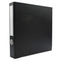 Bindertek 3-Ring 2-Inch Premium Linen Textured Binder, Black (3Sln-Bk)