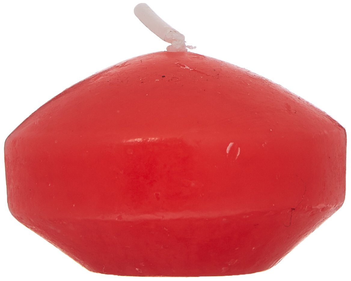 Zest Candle 24-Piece Floating Candles, 1.75-Inch, Ruby Red