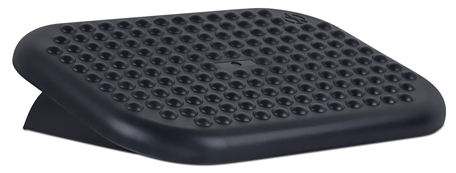 Mount-It! Ergonomic Foot Rest Under Desk | Adjustable Tilt Footrest with Textured Massage Surface | Work Footstool Under Office 