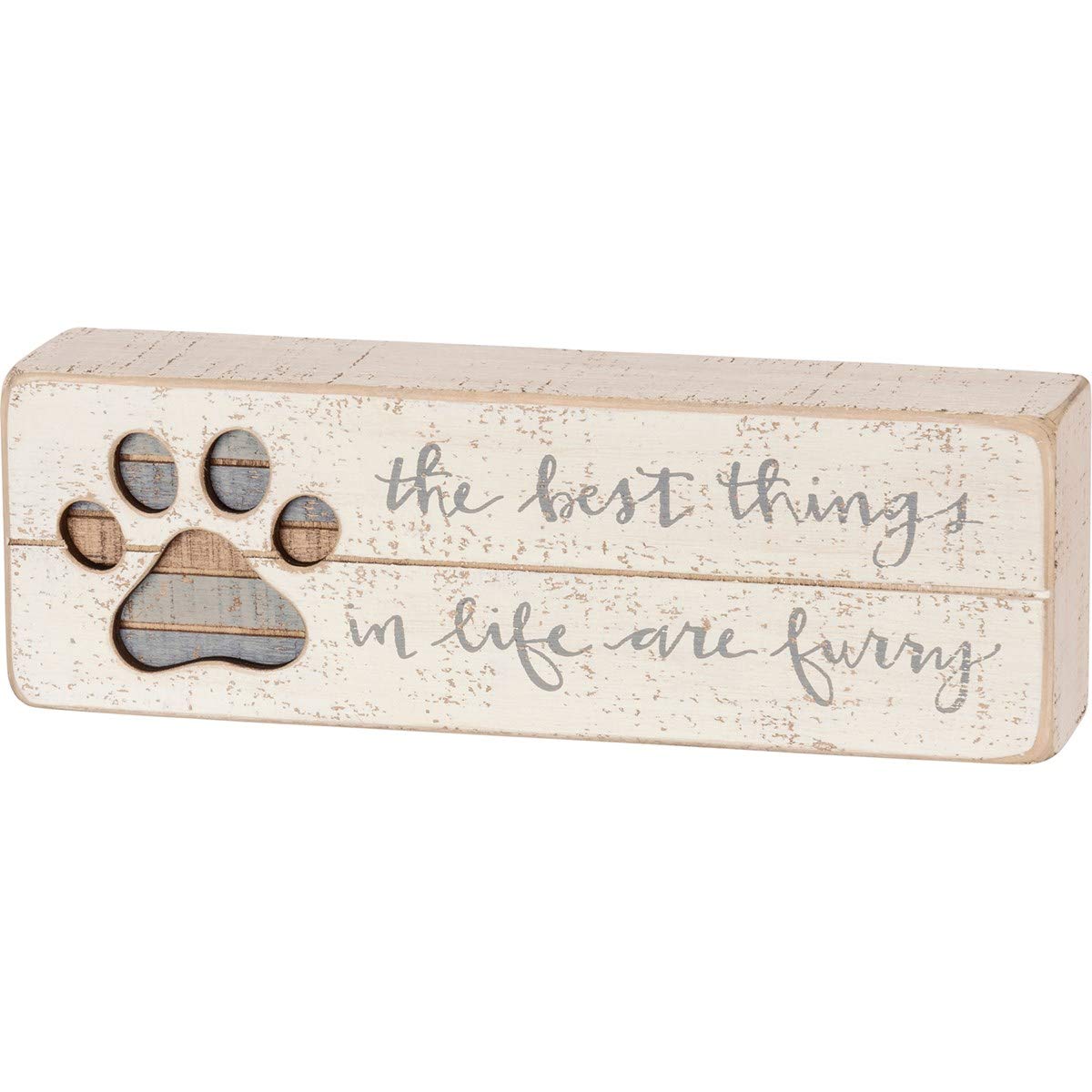 Primitives by Kathy 38231 Hand-Lettered Slat Box Sign, Best Things In Life
