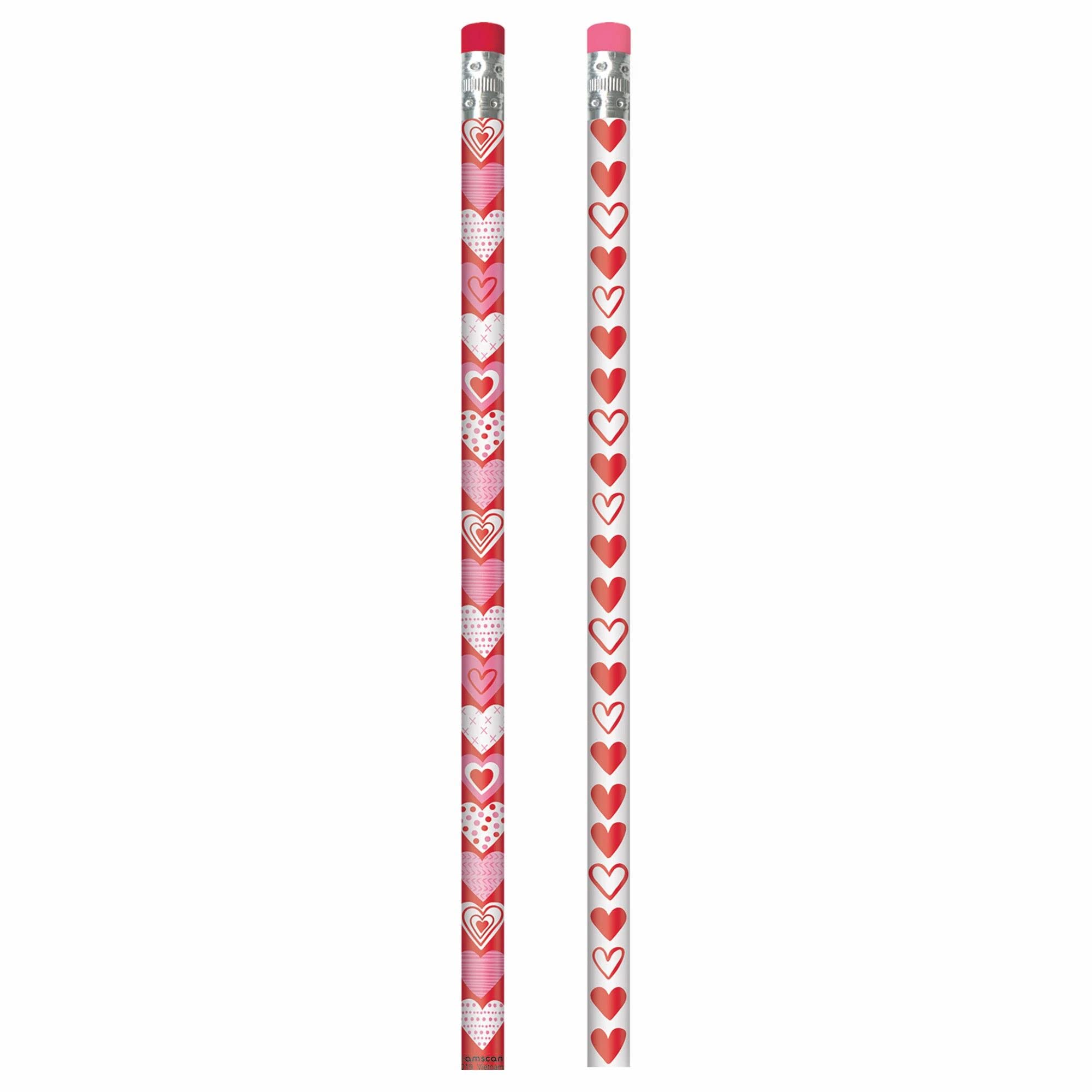 Valentine'S Day Traditional Pencils - 10' (Pack Of 24) - Love-Themed Colorful Party Favors, Perfect For Goodie Bags, Kids Parti