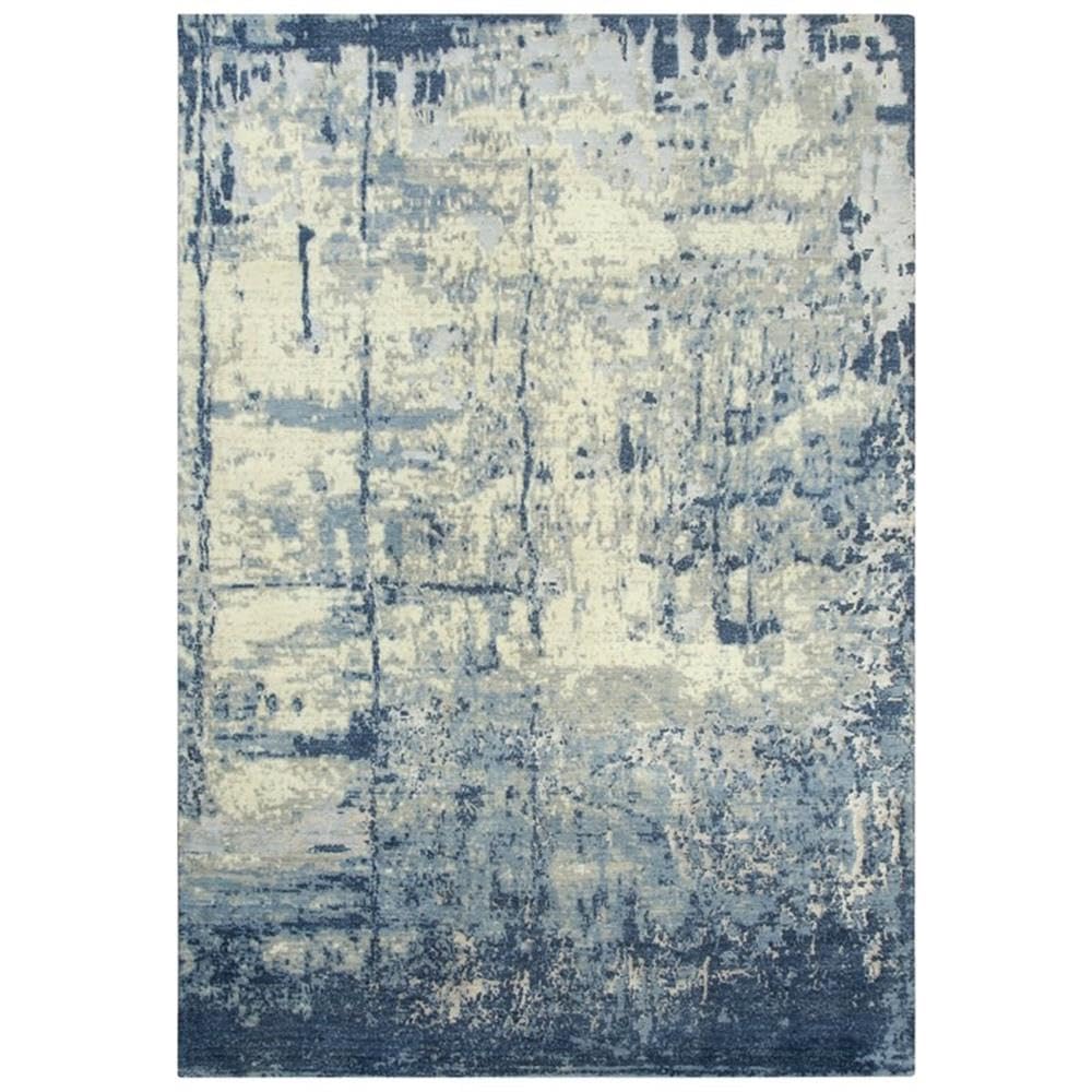 Rizzy Home Alora Decor Essential 5' X 8' Abstract Blue/Ivory Hybrid Area Rug