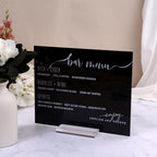 Uniqooo 4' Clear Acrylic Stand | 6 Pack 3Mm Slot Wedding Sign Holders, Perfect For Wedding, Table Number, Exhibition, Office, R