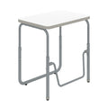 Safco Products AlphaBetter 2.0 Height - Adjustable Student Desk with Swinging Footrest Bar, Sit to Stand, 22-30, Dry Erase