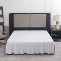White Bed Skirt Full Size Ruffled Bed Skirt With Split Corners, Full Bed Skirt 12 Inch Drop, Full Size Bed Skirt White For Ruffl