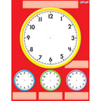 Trend Enterprises, Inc. Clocks Wipe-Off Chart, 17' X 22'