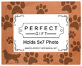 Gifts For All By Rachel Olevia Dog Lover Gift Golden Retriever Paw Prints Natural Wood Engraved 5x7 Landscape Picture Frame Wood
