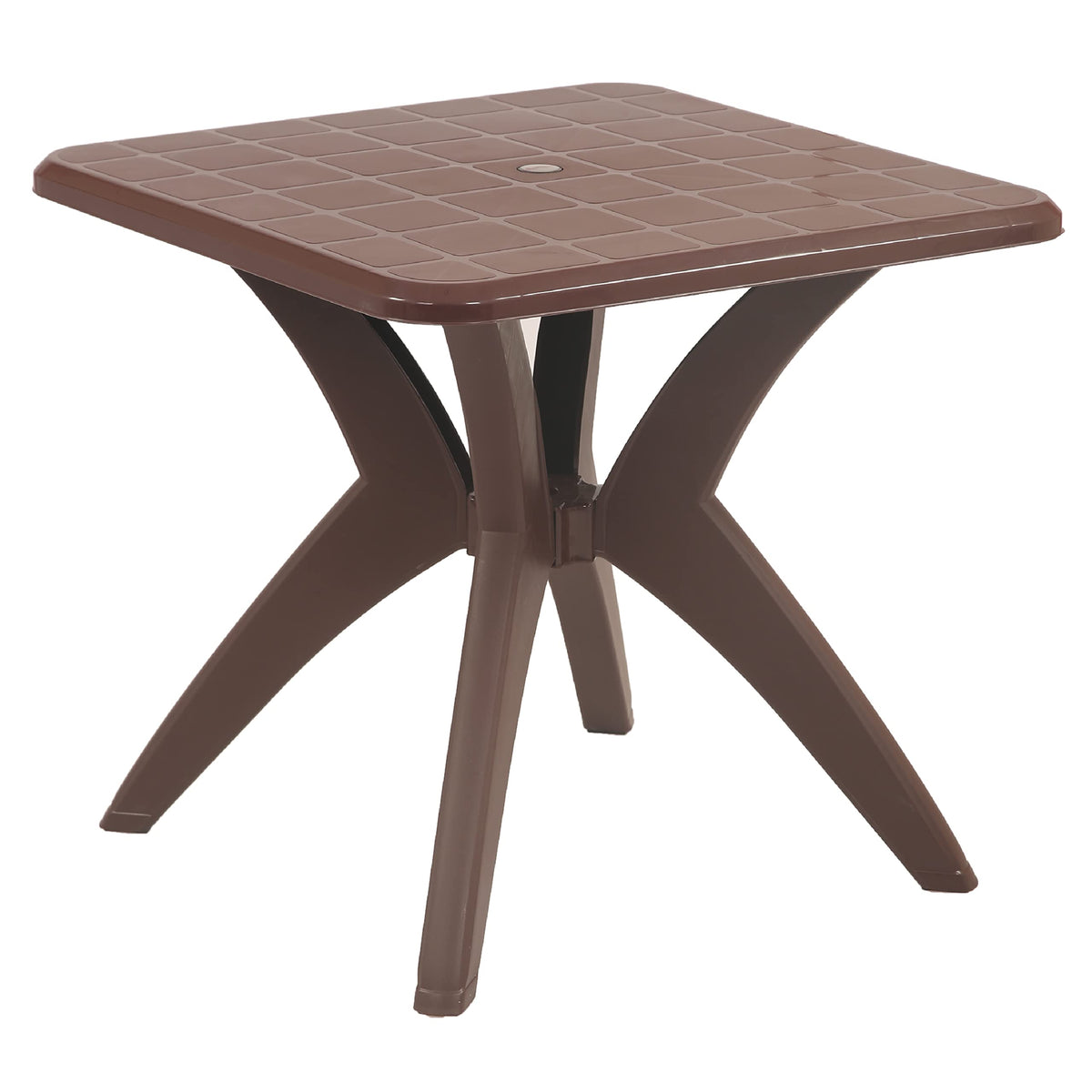 Supreme Furniture Dinner Square Plastic Dining Table | 40 Months Warranty | For Dining Restaurant Cafeteria Office School Living