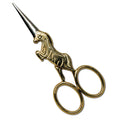 Sullivans 4-Inch Unicorn Embroidery Scissors, Gold