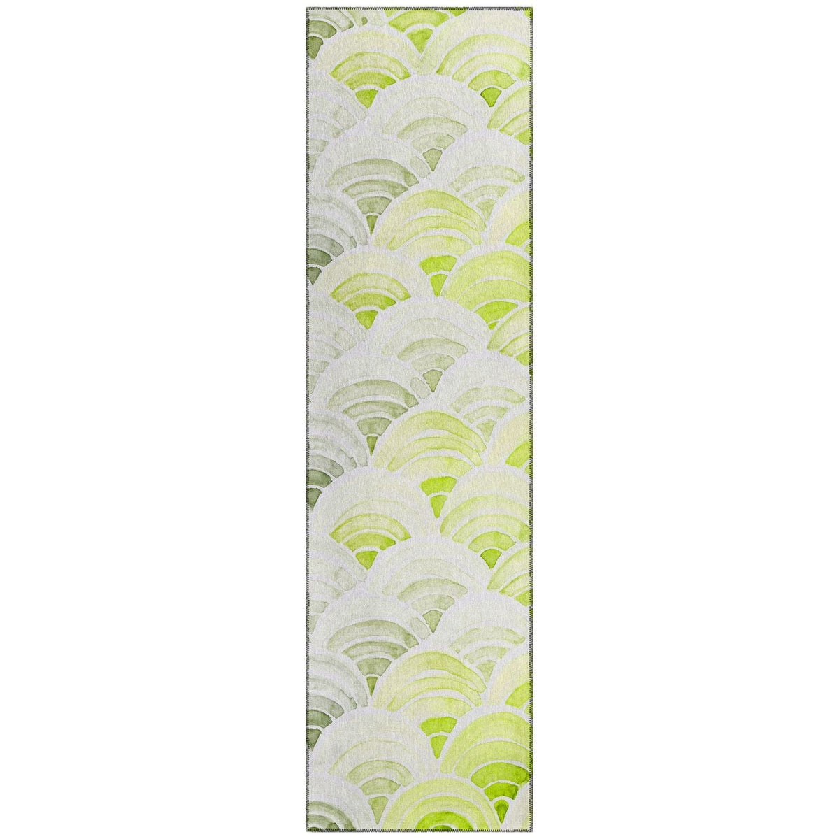Seabreeze Sz5 Green Coastal Rug Runner 2' 3" X 7 ' 6"
