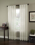 Curtainworks Soho Voile Curtain Panel, 108 in, Oyster