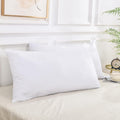 Nexhome Pro 100% Organic Cotton King Pillowcases Set Of 2, Envelope Closure Linen Feel Textured Natural, Soft And Durable, Premi