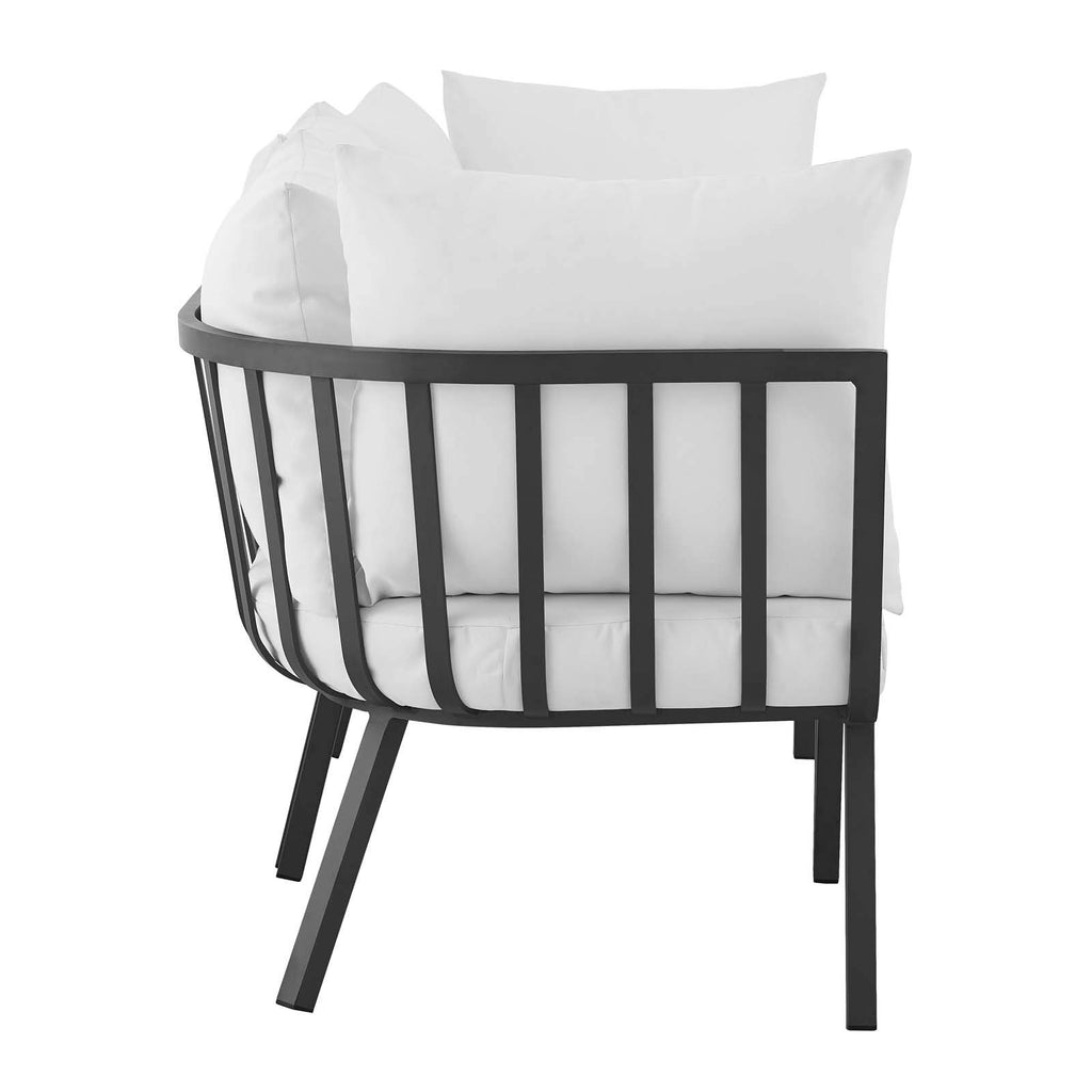Modway Riverside Outdoor Furniture, 3-Piece Set, Gray White