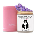 Aujzoo Happy Birthday Candle Gifts for Women - Unique Gift for Women, Friends, Sister,Mom-Lavender Scented Candle Gift idea for 
