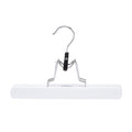 Amazon Basics Wooden Pants Hangers - White, 10-Pack