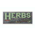 Stupell Home D  cor Herbs Chalkboard Look Typography Kitchen Wall Plaque, 7 x 0.5 x 17, Proudly Made in USA