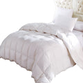 Royal HotelS California King Size Siberian Goose Down Egyptian Cotton Comforter  Stripe White