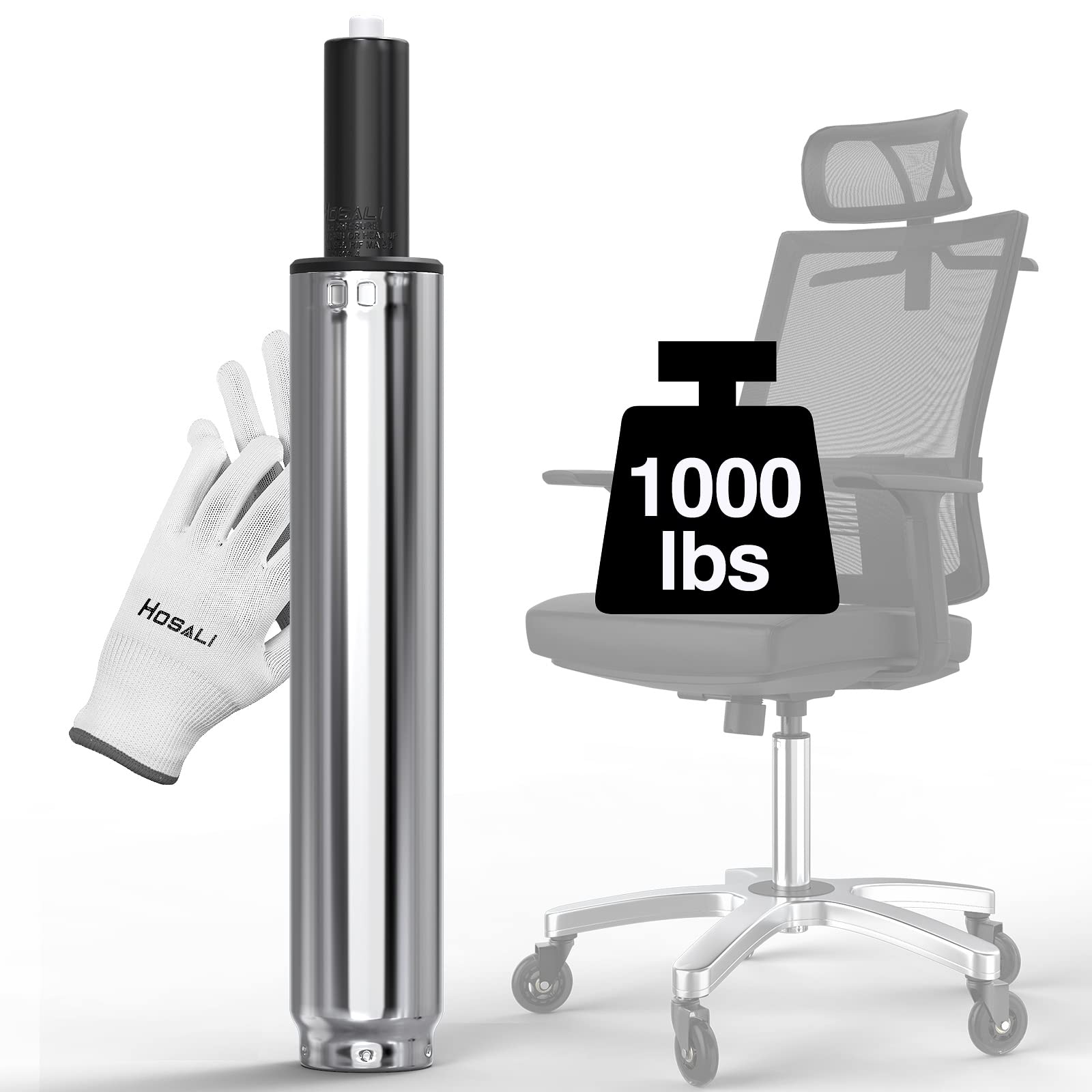 HOSALI Office Chair Cylinder Replacement, Heavy-Duty Office Chair Replacement Parts Gas Lift Cylinder, Highest End Class 4 Hydra