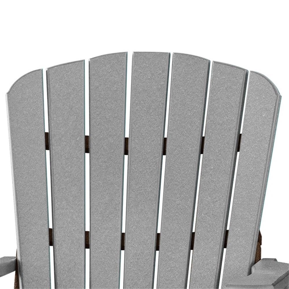 American Furniture Classics Balcony Height Table Double Glider, Light Gray & Black