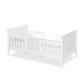 Dream On Me Hudson 3 In 1 Convertible Toddler Bed In White, Greenguard Gold Certified, JPMA Certified, Non Toxic Finishes, Made 