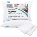 King Pillow Protector Waterproof 4 Pack Pillow Cases With Zipper Noiseless & Breathable For King Size Pillows Machine Washable P