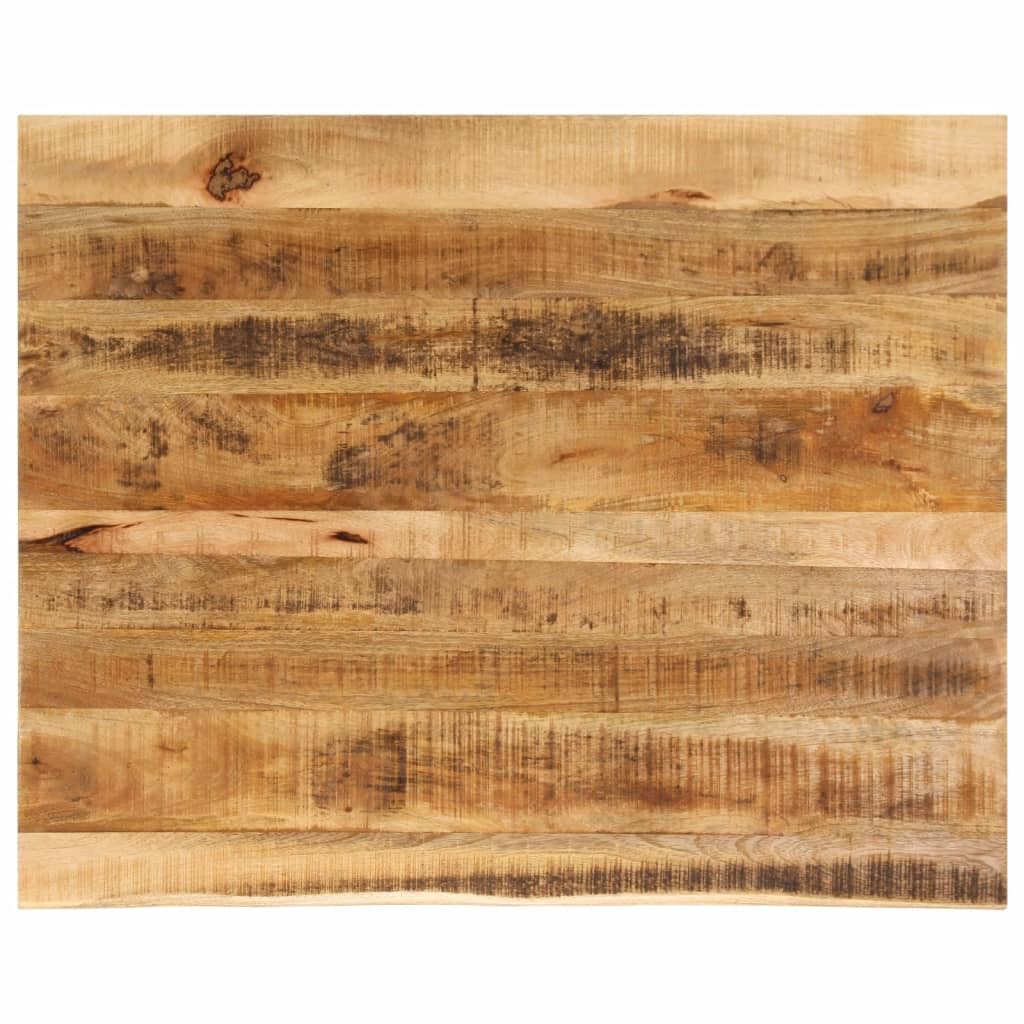 vidaXL Table Top 43.3inchx31.5inchx1.5inch Live Edge Solid Wood Rough Mango