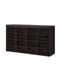 Dinzi Lvj Shoe Storage Bench With Cushion, 16-Cubby Shoe Rack, Adjustable Shelves, Multifunctional Shoe Organizer Bench For Entryway, Mudroom, Hallway, Living Room, Bedroom And Garage, Espresso