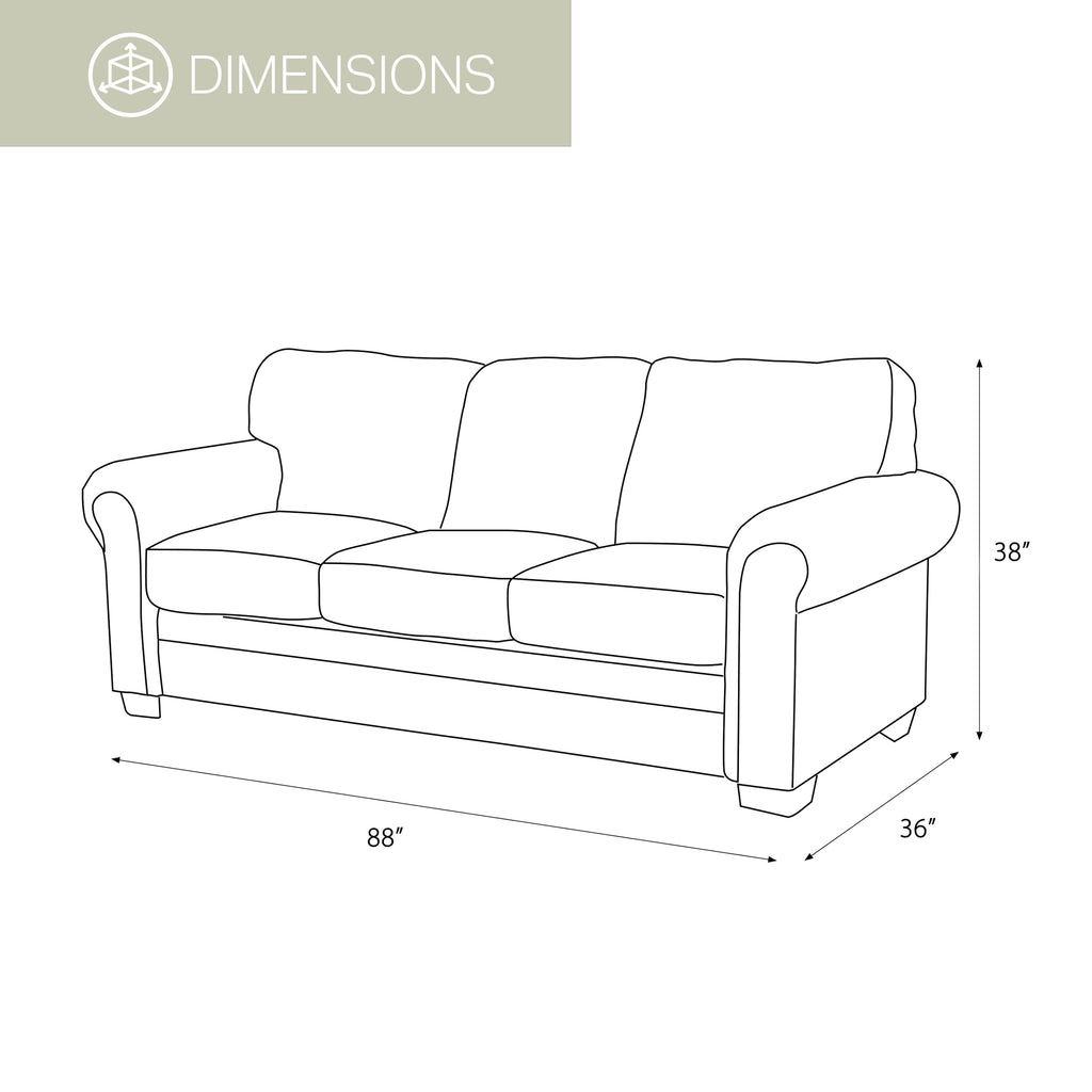 American Furniture Classics Model 8505-40 Wild Horses Sleeper Sofa Sofabed, Queen, Brown