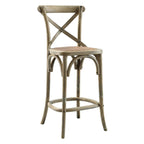 Modway Gear Counter Stool, 19 X 17.5 X 39.5, Gray