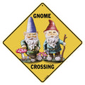 CROSSWALKS Gnome Crossing 12 X 12 Aluminum Sign (X341)