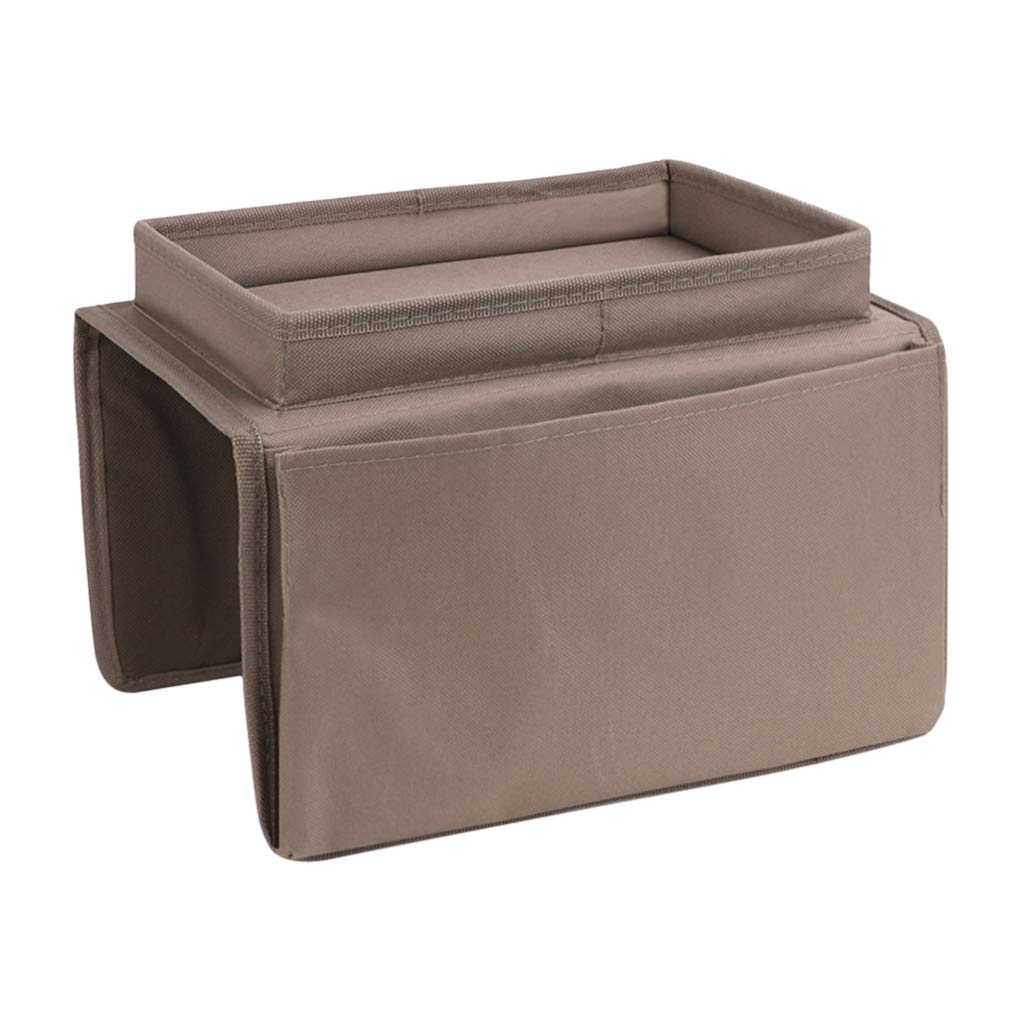 Sofa Armrest Organizer With Cup Holder Tray Chair Arm Tv Remote Holder For Recliner Couch Armchair Caddy Bedside Storage Pockets