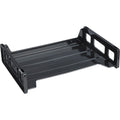 Business Source 42585 Stacking Tray Side Load 8-9/10-Inch X13-1/5-Inch X2-9/10-Inch Black
