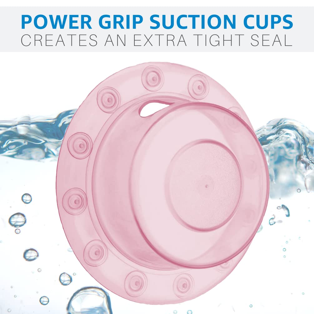 SlipX Solutions Bottomless Bath Overflow Drain Cover Coral 4" Diameter
