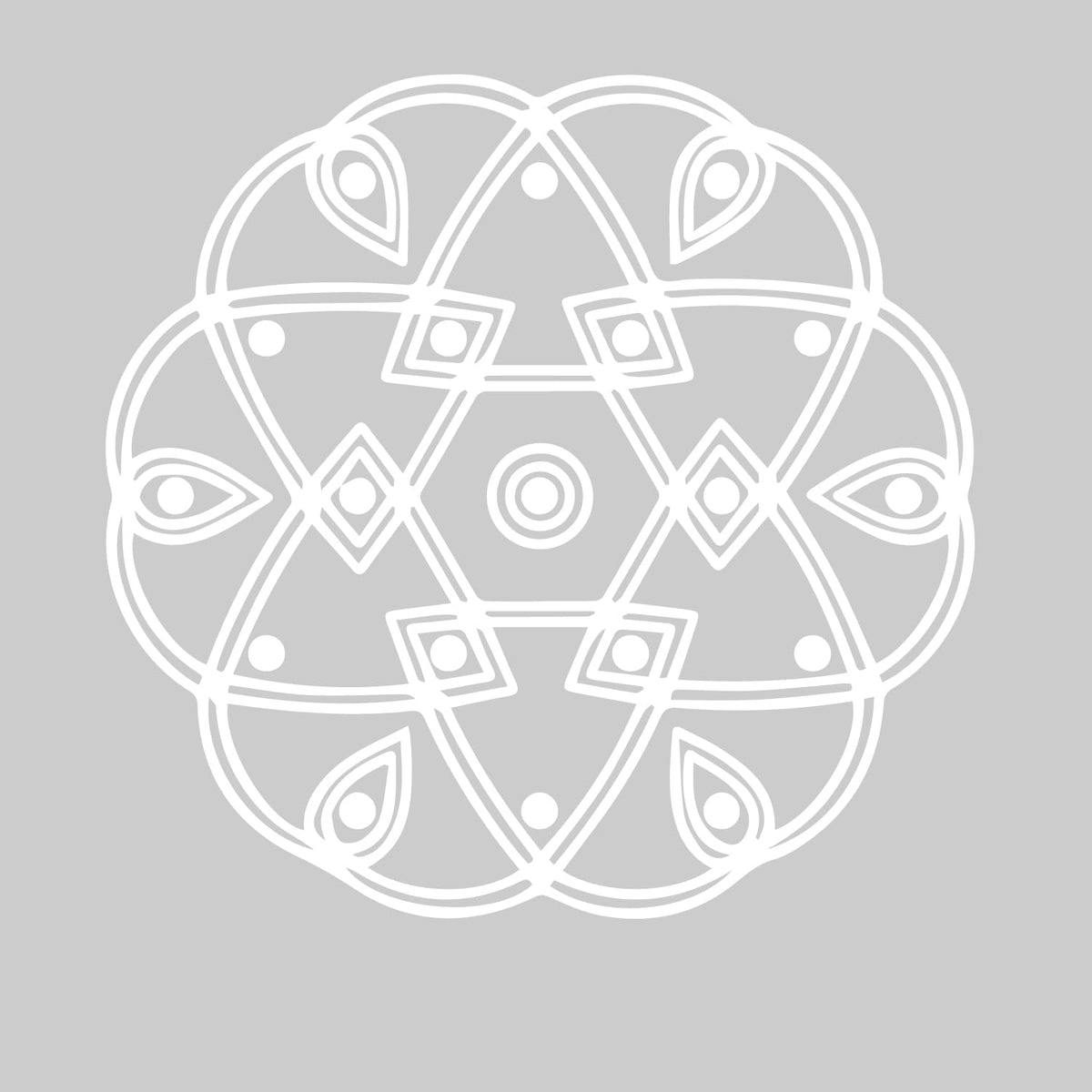 Vvwv Traditional Kolam Sticker For Wall Floor | Aesthetic Home Decor | Rangoli Sticker For Diwali Pongal Festival Decor (Kolam 7