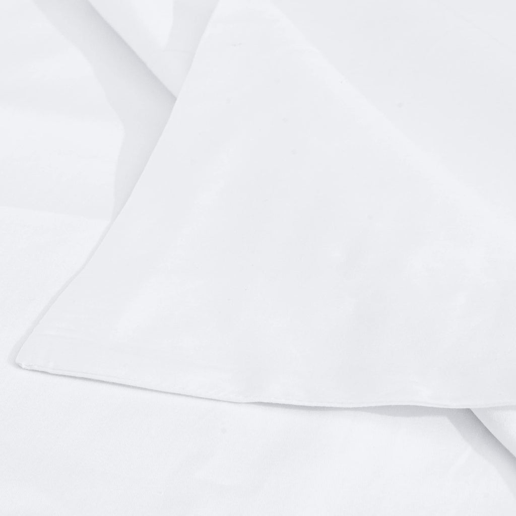 Ntbay 2 Pack 500 Thread Count 100% Egyptian Cotton Queen Pillow Shams, Super Soft And Breathable Oxford Pillowcases For Bed, 20X30 Inches, White