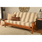 Kodiak Furniture Monterey Barbados Wood Futon with Parma Gray Mattress