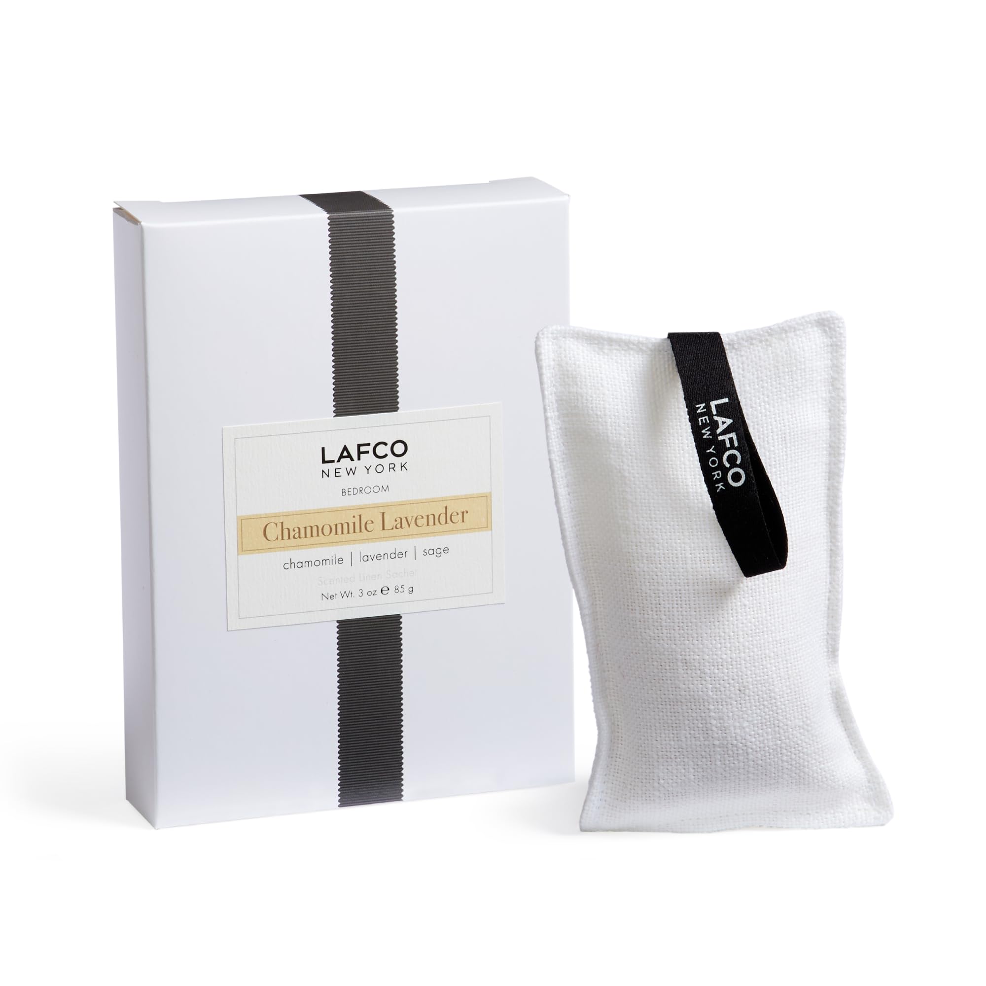 LAFCO New York Scented Linen Sachet, Chamomile Lavender - Up to 4-Month Fragrance Life - Made in The USA