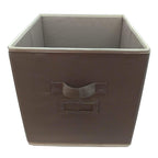 Elegant Home Fashions Open Soft Organizer Without Lid Storage Bin, Beige