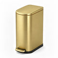 ELPHECO Bathroom Trash Can with Lid 3.5Gal Stainless Steel Step Garbage Can