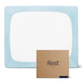 Rest® Evercool®+ Fitted Sheet, Caliking Size, Light Blue, 15' Deep (Up To 18’’), Breathable Bedding For Hot Sleeper And Night Sweats, Bed Sheet With Ionic+ Self-Cleaning Silver Yarn For Sensitive Skin