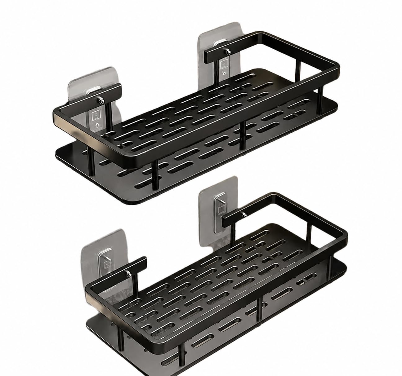 Ak10Zone Bathroom Wall Shelf, Pack Of 2, Self Adhesive, Wall Mount Storage Rack, Washroom Organiser Accessories