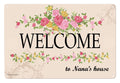 Nana Gifts Welcome to Nana's House Metal Decorative Sign Home Decor Kitchen Sign Novelty Sign