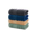 Mush Ultra Soft & Super Absorbent | 600 Gsm Bamboo Bath Towel Set Of 4 | 29 X 59 Inches (Space Grey, Navy Blue, Golden Brown, Ol