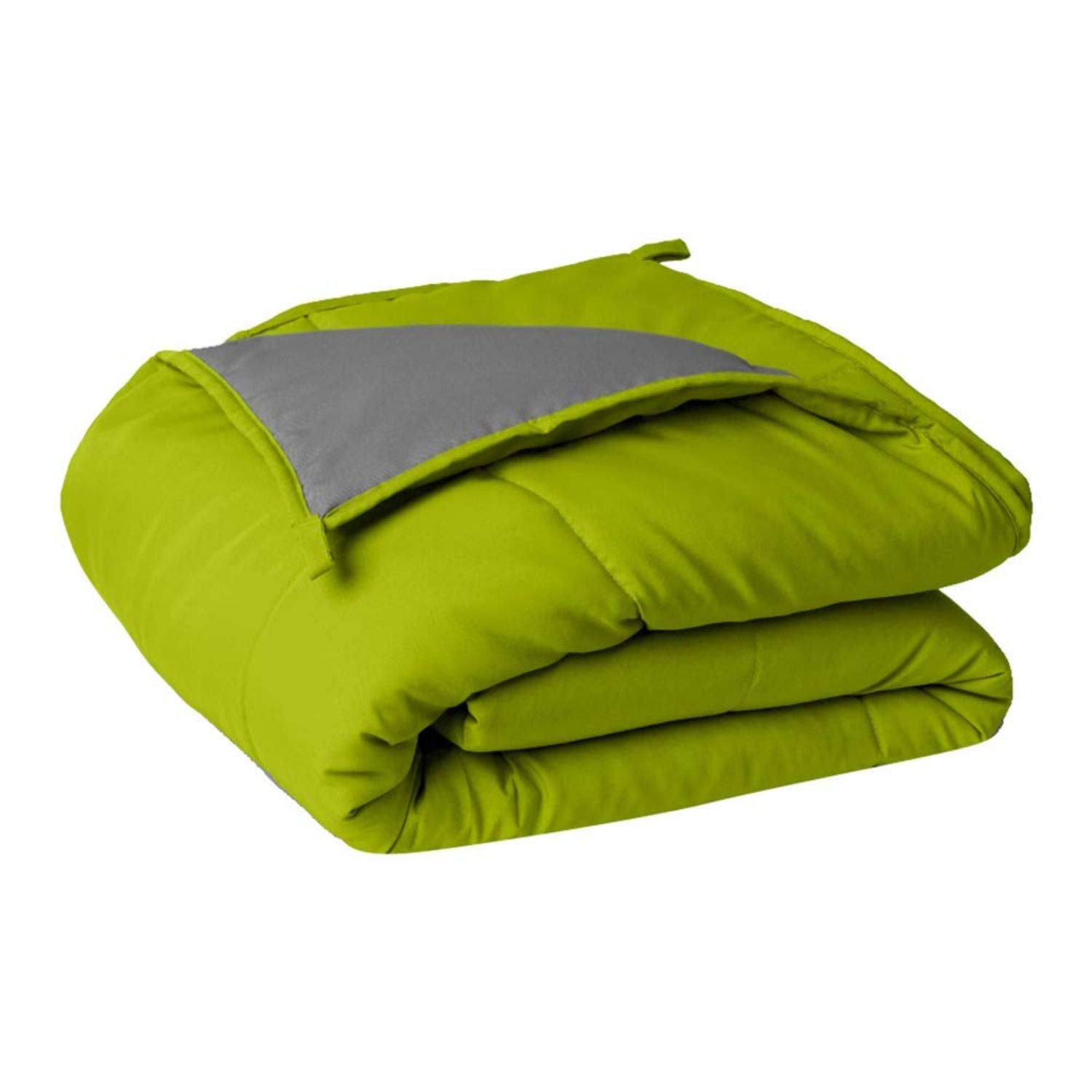 Svt Microfiber 200Tc Comforter (Double_Green & Grey)