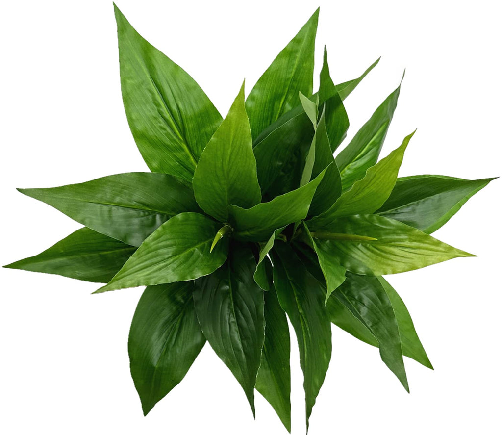 Artificial Agave Fake Plant, 10 Inches Faux Shrubs Bushes Plants for Indoor Outdoor Bedroom Garden Greenery UV Resistant Leaves 