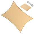 6' X 8' Sun Shade Sail Canopy Awning Permeable Fabric Pergola Cover, For Outdoor Patio Lawn Garden Backyard Carport, Beige