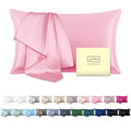 Natural Mulberry Silk Pillowcase For Hair And Skin Standard Size 20'X 26' Case With Hidden Zipper Soft Breathable Smooth Cooli