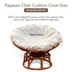 Thankyall Papasan Cushion Cover Only,Water Resistant Papasan Chair Cushion Cover For Outdoor Lndoor,Skin-Friendly Soft Machine W