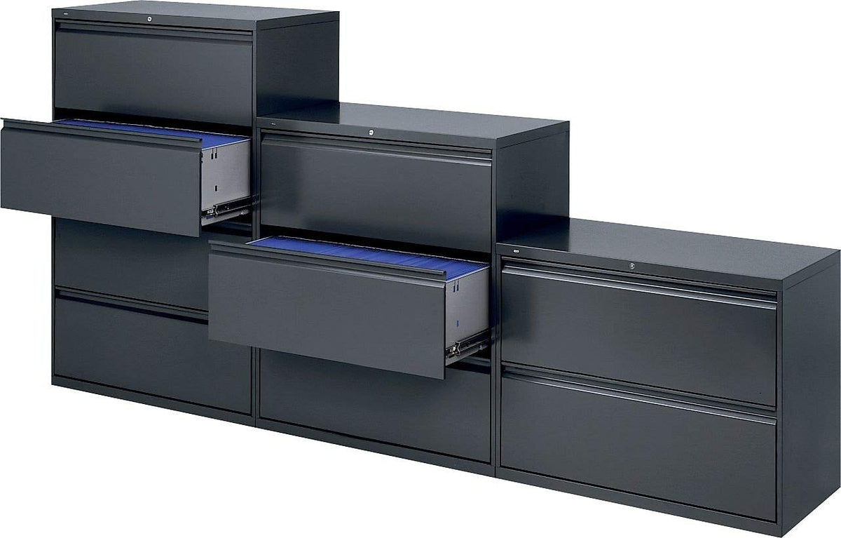Hon 884Ls 800 Series Four-Drawer Lateral File, 36W X 19-1/4D X 53-1/4H, Charcoal