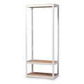 Baxton Studio Closet Storage Organizer, White/Brown